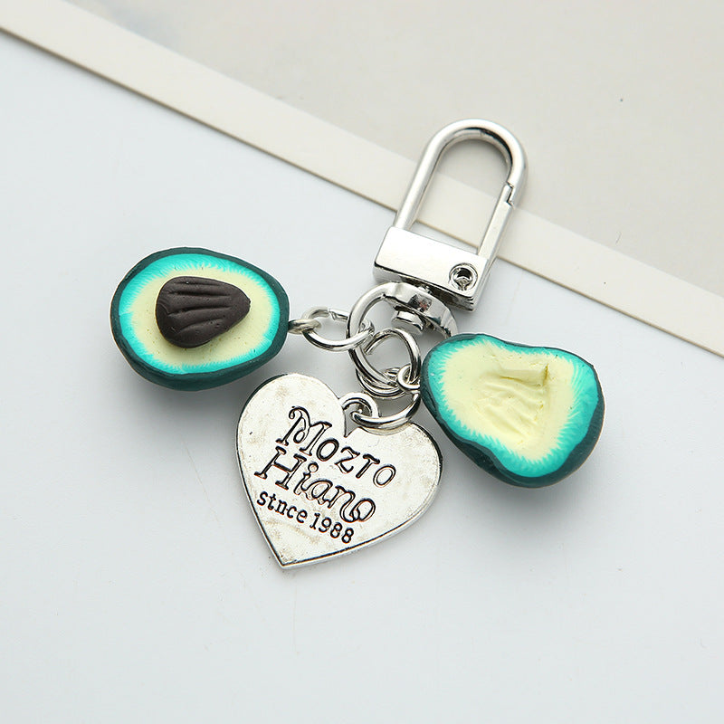 Wholesale Silicone Avocado Keychains